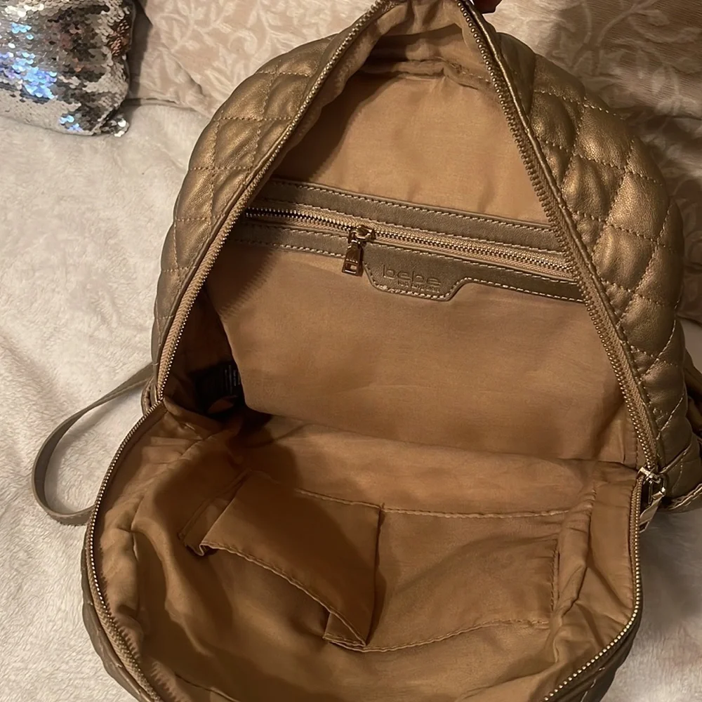 Bebe bronzed, mini backpack - Picture 3 of 3